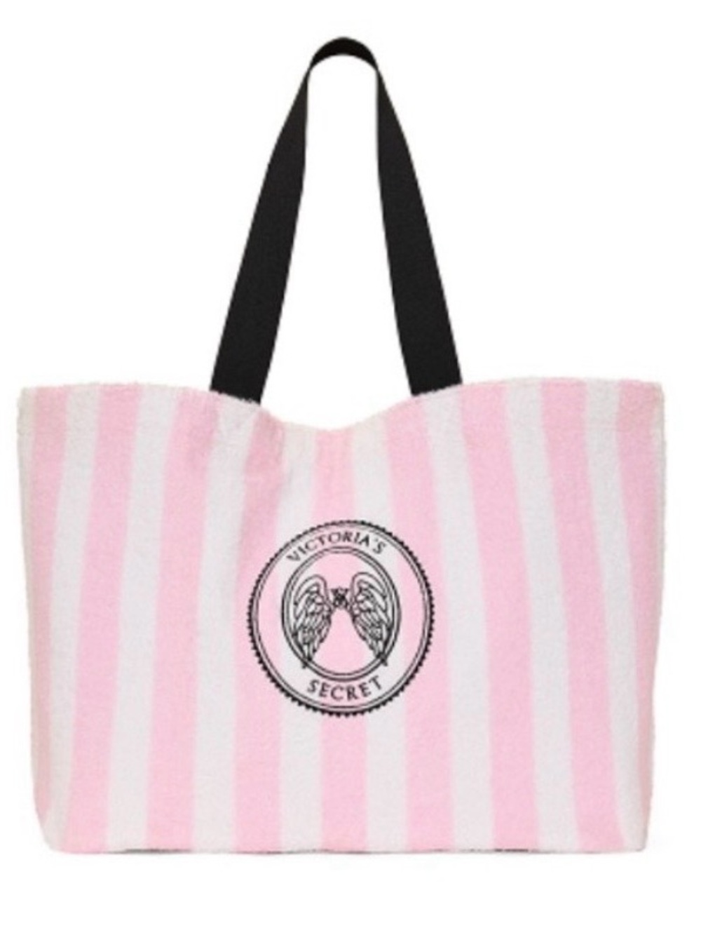 Victoria’s Secret Heritage Stripe Terry Tote Bag, NWT